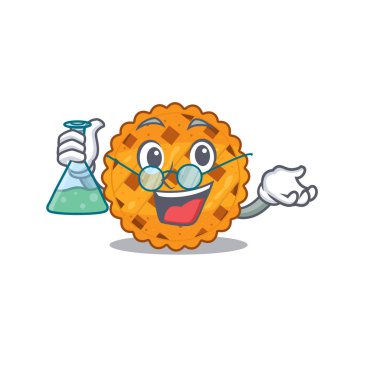 Çizgi film şeklinde Profesör Balkabağı turtası.