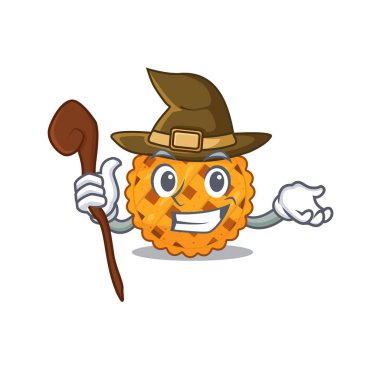 Balkabağı turtası maskotta izole edilmiş.