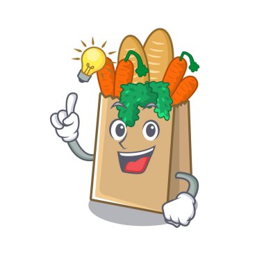 Çizgi film çekmecesinde depolanmış bir alışveriş poşeti var.