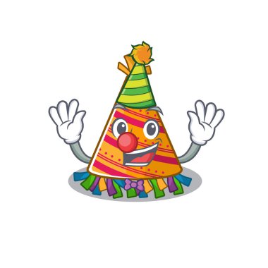 Maskotlu palyaço şapkası.