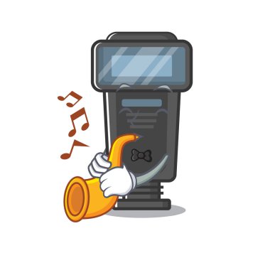 Çizgi film çantasındaki trompet kamerasıyla