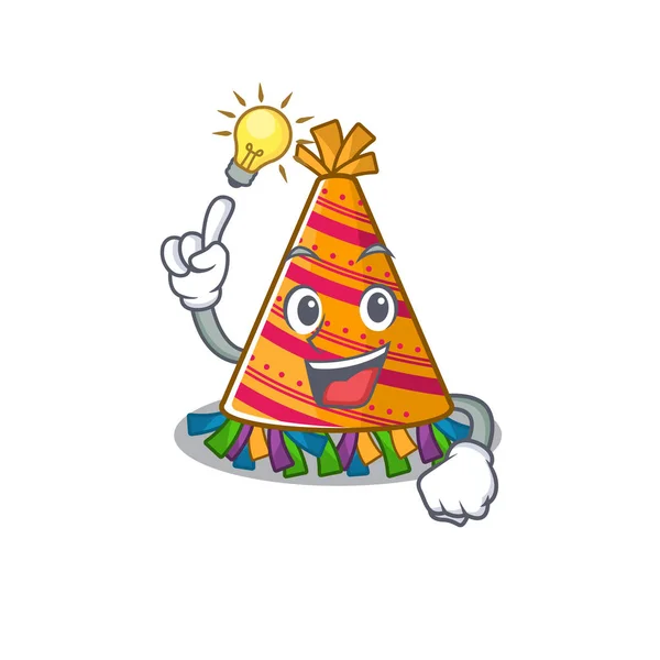 Tener una idea sombrero de fiesta en una mascota anterior — Vector de stock