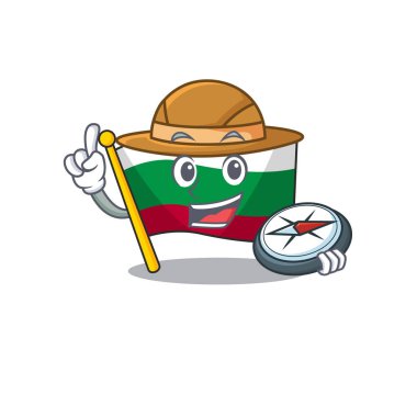 Çizgi film şeklinde kaşif bayrağı