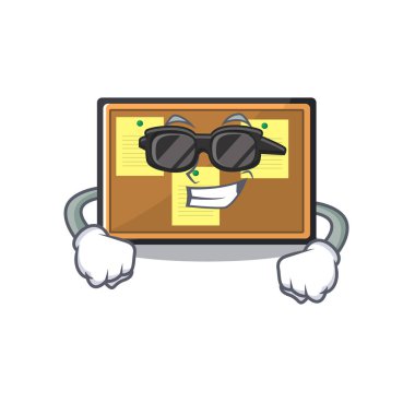 Süper havalı ilan tahtası duvara yapışmış.