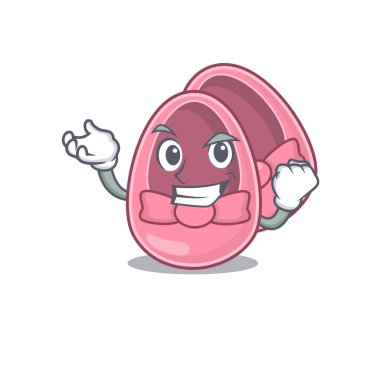 Komik bir çizgi film tasarımı. Mutlu yüzlü bebek kız ayakkabıları.