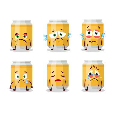 Bira hüzünlü bir ifadeyle çizgi film karakteri olabilir