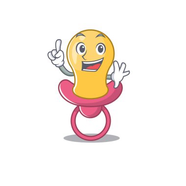 Bebek emziği tasarım stili ve tek parmak hareketi.