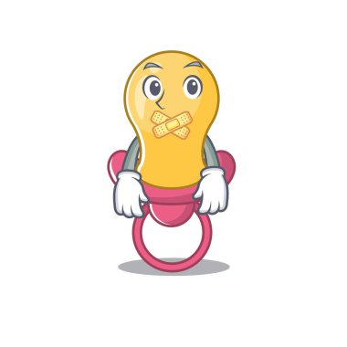 Bebek emziği çizgi film karakteri tarzında garip sessiz bir yüzü var.