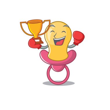 Bebek emziği tasarım konseptinin zarif bir boks şampiyonu.