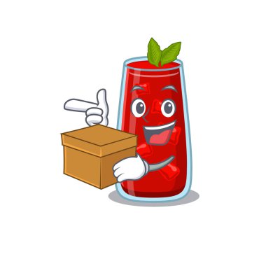 Neşeli Kanlı Mary çizgi film tasarımı konsepti.