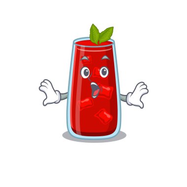 Bloody Mary kokteyl maskot tasarımı. Şaşırtıcı bir jest.