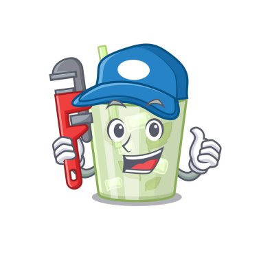 Mojito limon kokteylinin çizgi film karakteri tasarımı