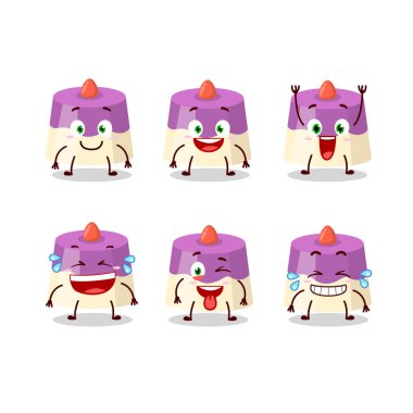 Gülen suratlı çizgi film karakteri. Vektör illüstrasyonu