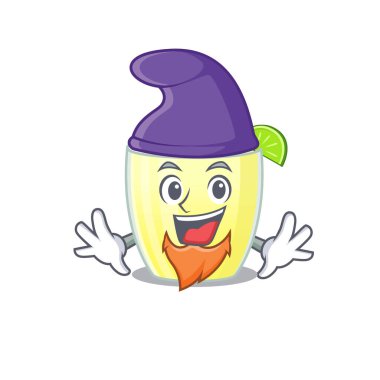 Bir peri masalı karakteri olarak daiquiri kokteylinin sevimli bir çizgi filmi.