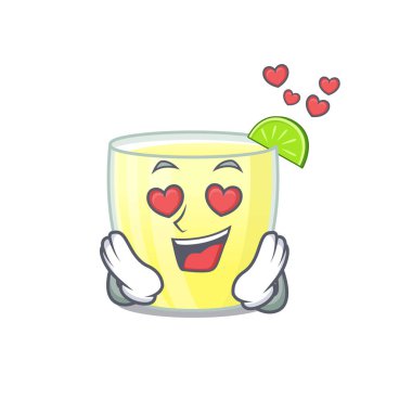 Romantik Daiquiri kokteyl çizgi film karakteri aşık olur.