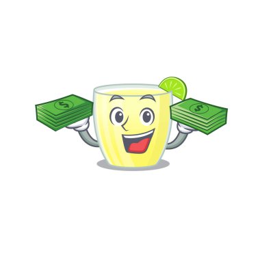 Zengin bir daiquiri kokteyl karikatürü karakteri.