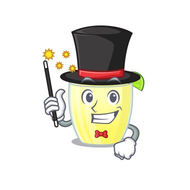Daiquiri kokteyl karikatür tasarım tarzının göz kamaştırıcı zeki sihirbazı.
