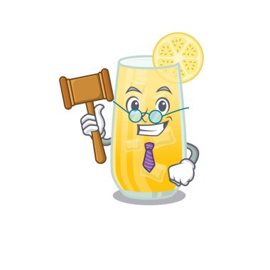 Tornavida kokteyli maskot tasarımının bilge bir yargıcı gözlük takıyor.