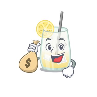 Çılgın zengin Tom Collins Kokteyl Maskotu Tasarımı Para çantaları