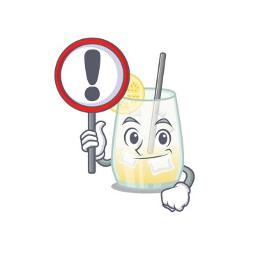 Tom Collins Kokteyli 'nin bir karikatür ikonu ve ünlem levhası.