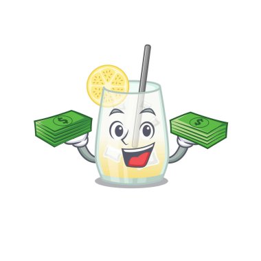 Zengin bir Tom Collins çizgi film karakteri ve çok parası var.