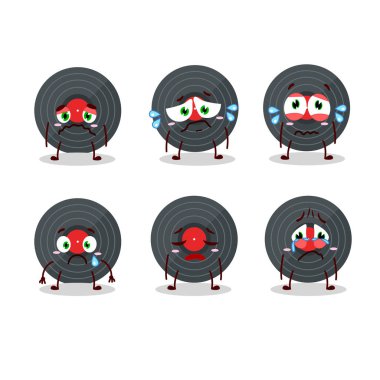 Hüzünlü ifadeli Vynil çizgi film karakteri