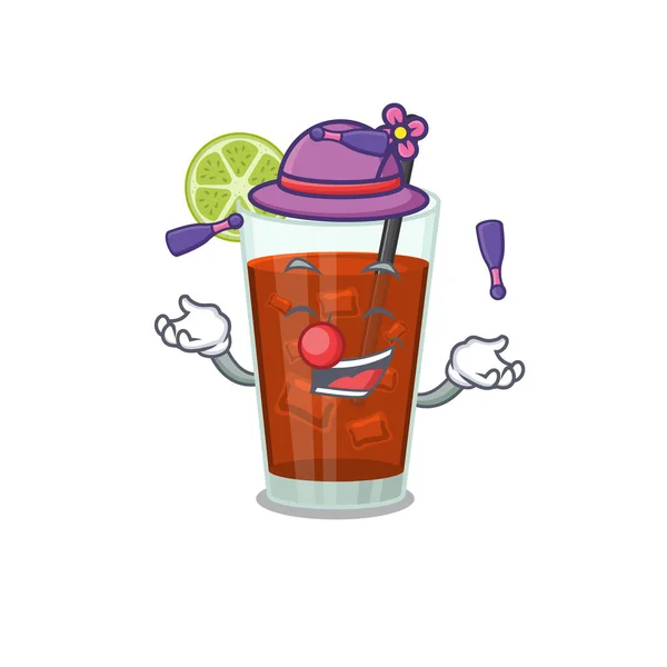 Cuba libre cocktail design style success jogging — стоковый вектор