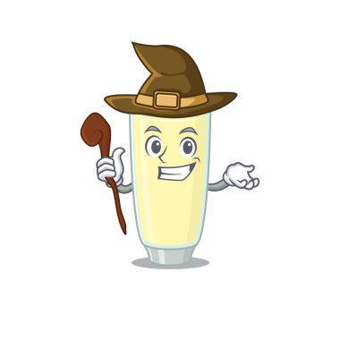 Çığlık atan orgazm kokteyli komik ama sinsi cadı çizgi film karakteri tasarımı