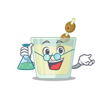 Martini kokteylinin karikatür karakteri.