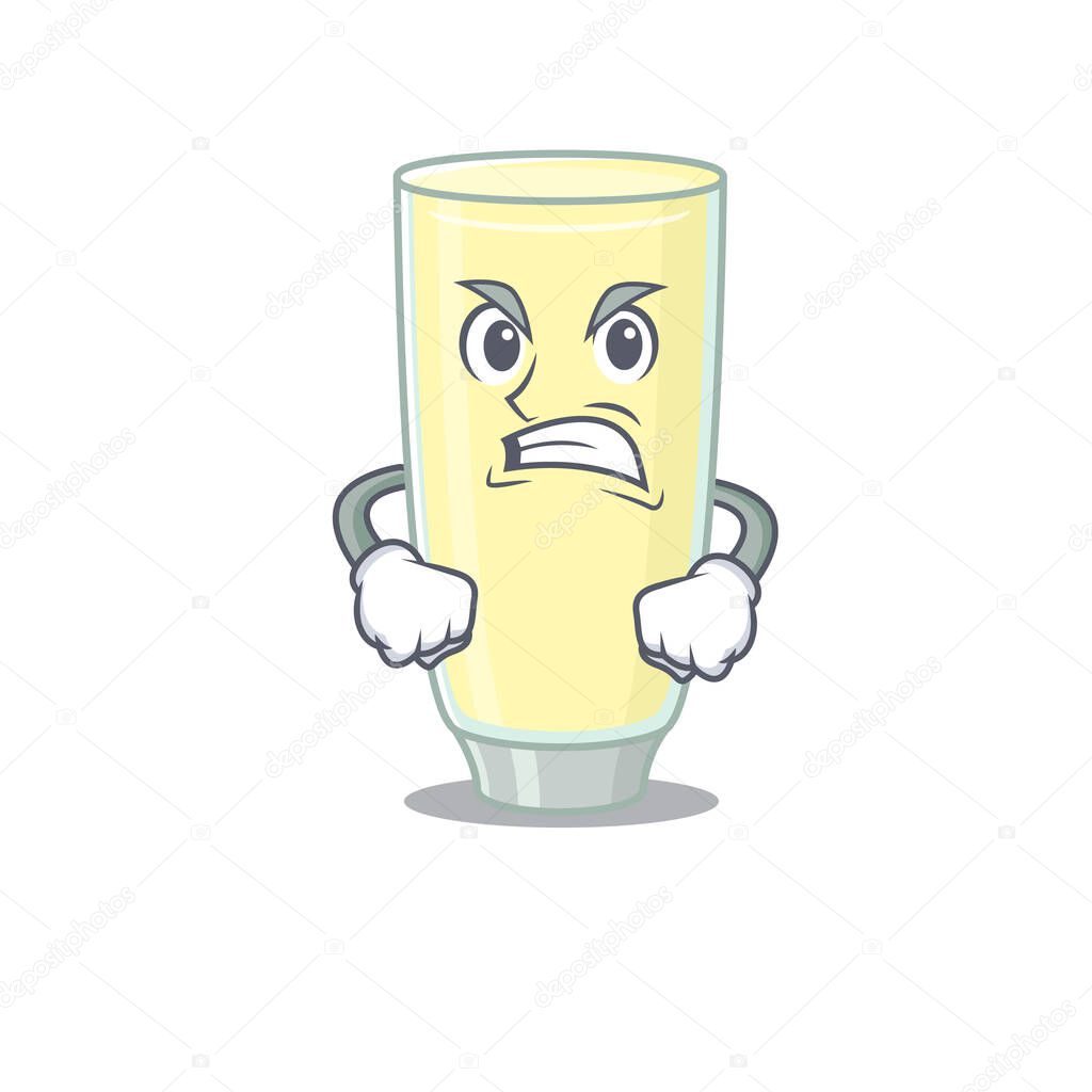 A cartoon picture of screaming orgasm cocktail showing an angry face