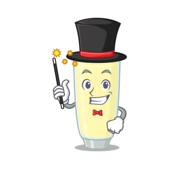 Çığlık atan orgazm kokteyli çizgi film tasarımı tarzında muhteşem bir sihirbaz.