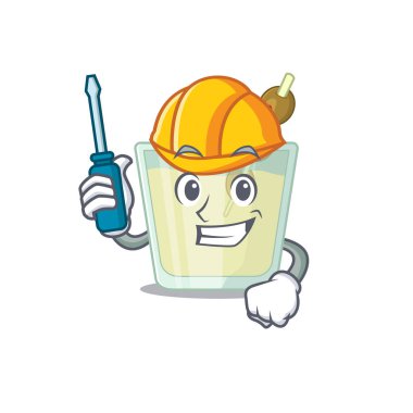 Martini kokteyli karikatür tasarımı otomotiv olarak işe yaradı.