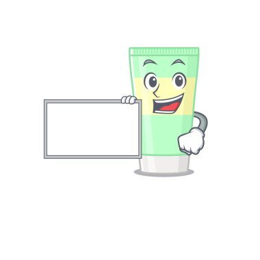 Çizgi film karakteri tasarımı köpük temizleme tahtası