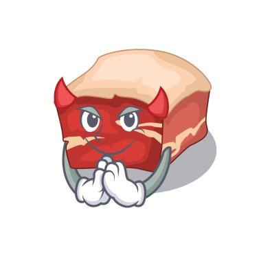 Cadılar Bayramı 'nda şeytan kılığında domuz göbeği karakter tasarımı.