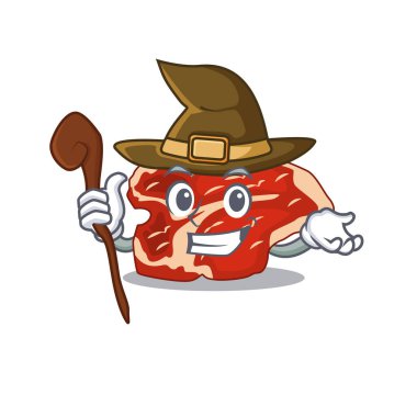 Sinsi cadı T-bone çizgi film karakteri tasarım tarzı