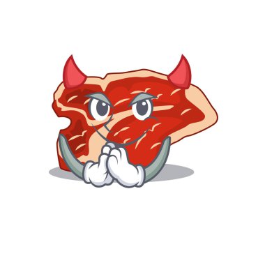 Cadılar Bayramı gecesi şeytan çizgi film karakteri gibi giyinmiş T-bone.