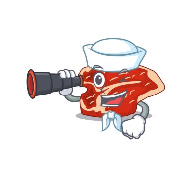 T-bone Sailor 'un dürbünlü bir karikatür tasarımı