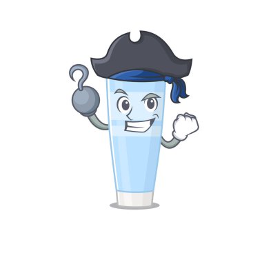 Tek elli bir Korsan karakterinde göz kremi tasarımı.