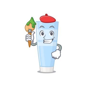 Sanatsal göz kremi sanatçısı, maskot tasarımı.