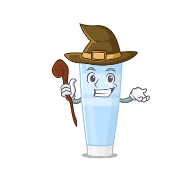 Göz kremi komik ama sinsi cadı çizgi film karakteri tasarımı