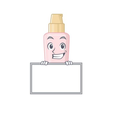 Bir panonun arkasında duran temel çizgi film tasarım biçimi