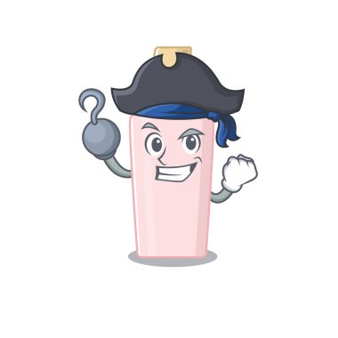 Tek elli bir Korsan karakterinde temel çizgi film tasarımı