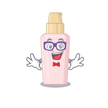 Tuhaf gözlükler takan inek vakfının çizimi.