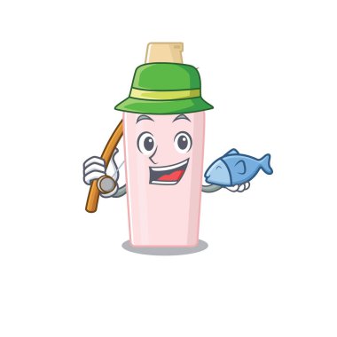 Karikatür tasarım stili balıkçılığa gidiyor