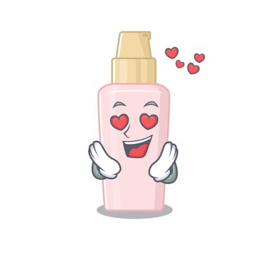 Romantik temel çizgi film karakteri aşık olur.