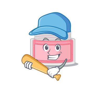 Beyzbol oynayan karikatür karikatür tasarımı