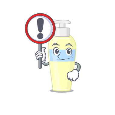 Ünlem levhası olan bir serumun karikatür simgesi.