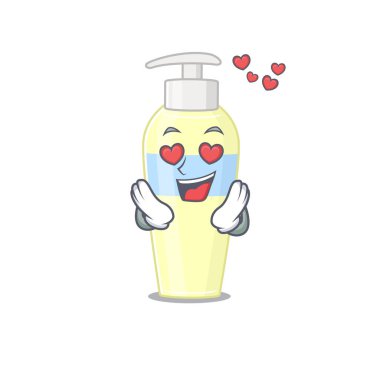 Romantik serum çizgi film karakteri aşık olur.