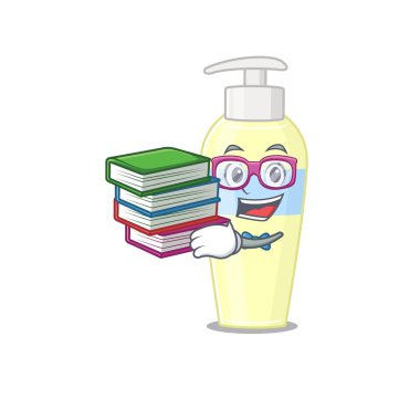 Serum maskotu tasarımı üzerine çalışkan bir öğrenci birçok kitap okudu.