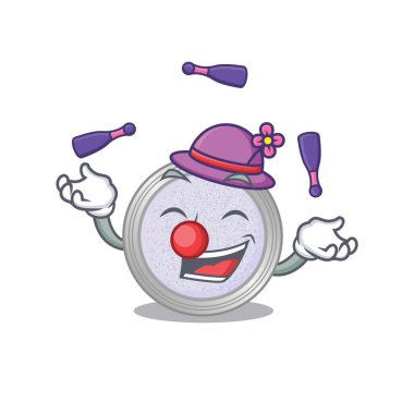 Göz falı karikatür tasarımı, hokkabazlık yapmayı başarıyor. Vektör illüstrasyonu